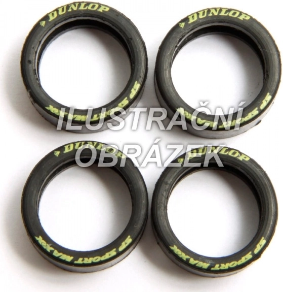 Pneumatiky pro F1 autíčka Carrera Evolution/Digital 132 (4 ks)