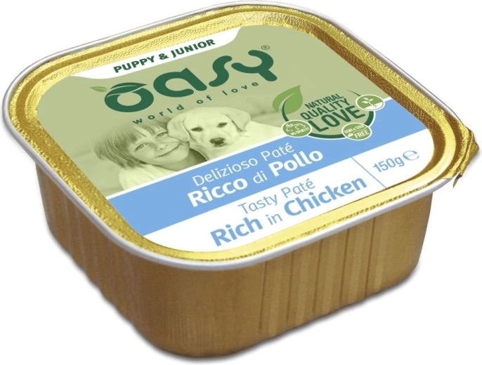 Oasy Tasty Paté Puppy & Junior kuřecí paštika pro štěňata 150 g