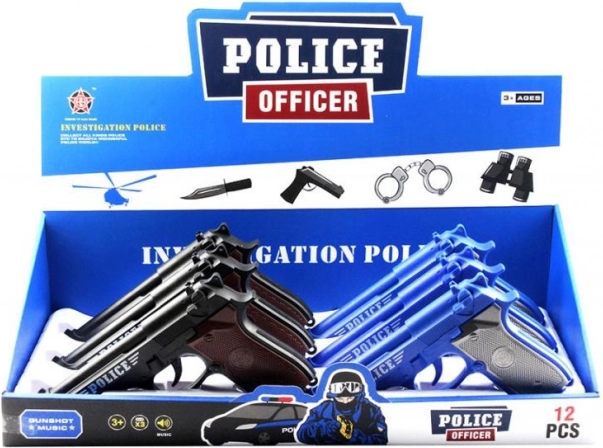 Pistole se zvukem střelby pro děti MAC TOYS