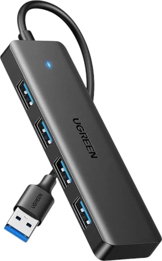 UGREEN USB-A hub 4v1 (1× USB-A na 4× USB-A), černý