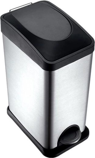 Nerezový nášlapný odpadkový koš TORO 15 l