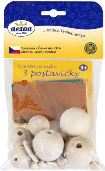 Detoa kreativní sada – dřevěné postavičky k tvoření
