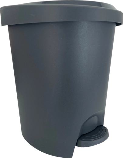 Pedálový koš 6 l, grafitový – kompaktní koš do koupelny a kuchyně