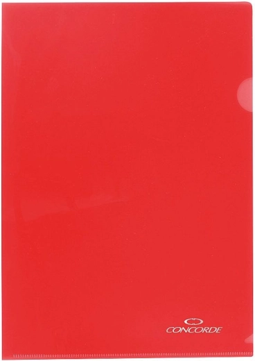 Zakládací obal A4 L s výřezem, 180 µm, červený, 10 ks