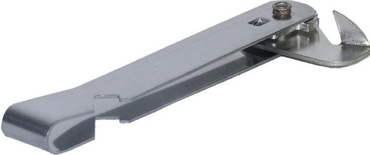 Kovový otvírák na konzervy ve tvaru T