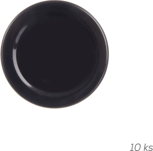 Kovové víčko TO 53 (53 mm) černé, 10 ks