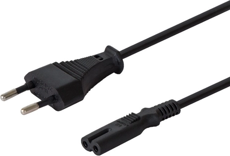 Plochý napájecí kabel dvoukolík C7, 3 m