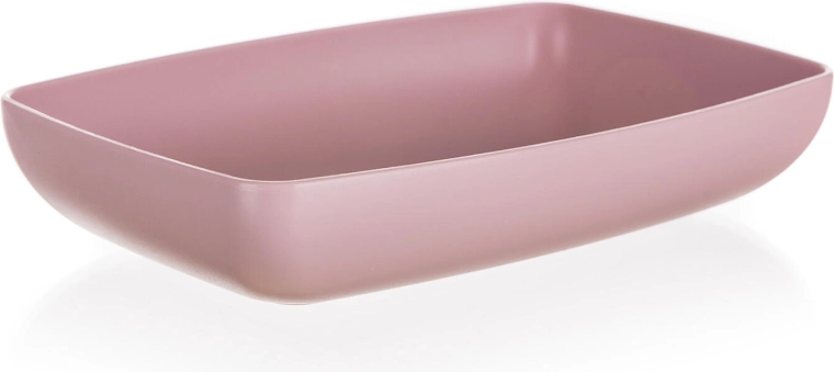 Servírovací tác CULINARIA 18 × 12 × 3,5 cm – růžový, plastový