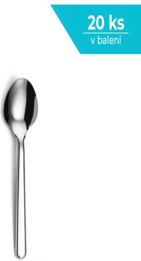 Čajové lžičky z nerezové oceli, 20 ks