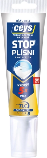 Silikonový tmel proti plísni 125 ml bílý CEYS