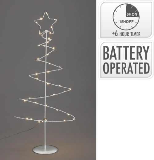 Dekorativní LED strom 53 cm – Bílá