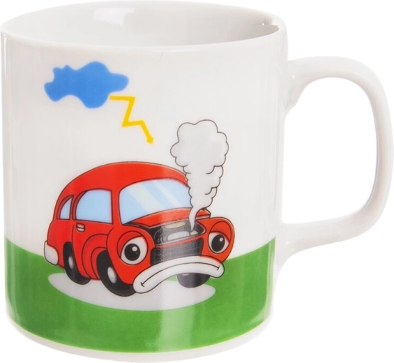 Dětský porcelánový hrnek s motivem auta 225 ml