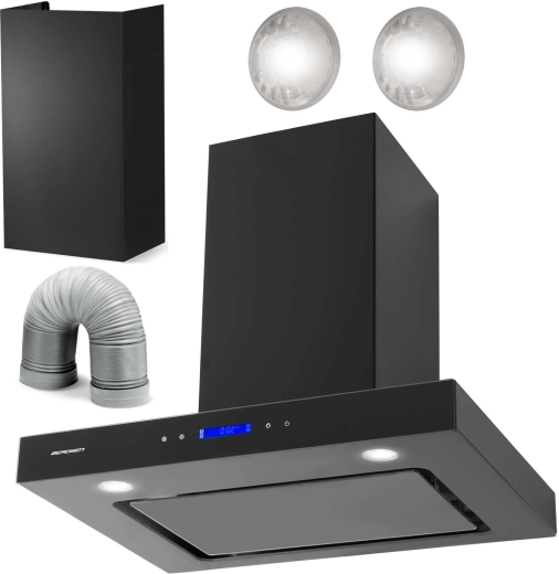 Komínový odsavač par 60 cm černý BERDSEN BE-60E