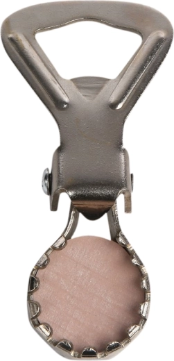 Otvírák na korunkové uzávěry se zajišťovacím mechanismem
