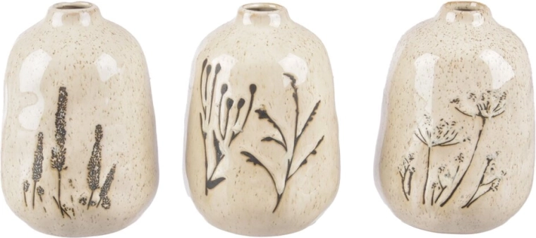 Porcelánová váza ve tvaru květu bílá (3 varianty)