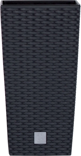 Květináč Rato Square s vložkou 17 × 17 × 32,4 cm – antracit