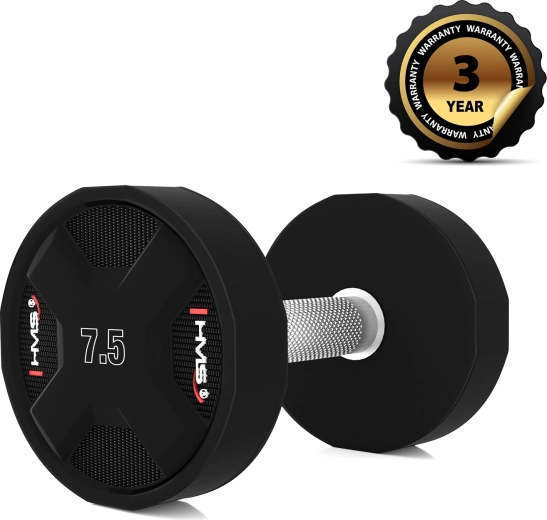 Jednoruční činka HMS HPC 7,5 kg z polyuretanu