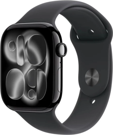 Apple Watch Series 11 GPS + Cellular 46 mm hliníkové pouzdro v barvě onyx, sportovní řemínek černý (M/L) - 1 kus