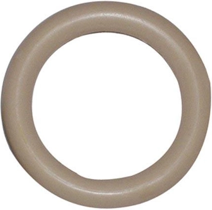 Plastový kruh na záclonové tyče, béžový (sada 10 ks)