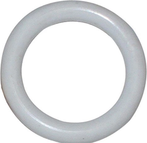 Plastový kroužek na záclonové tyče, bílý, balení 10 ks