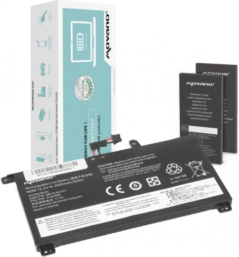 Baterie Movano pro Lenovo ThinkPad T570/T580/P51s 2000 mAh 30 Wh