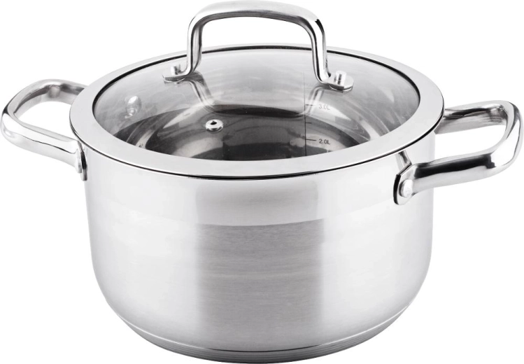Lamart Prestige hrnec se skleněnou poklicí 4,6 l, 22 cm