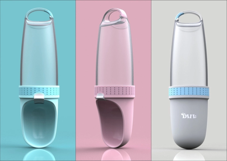 Přenosná láhev na vodu pro psy 350 ml