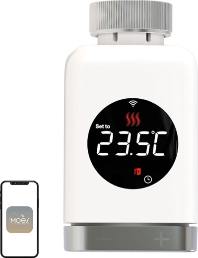Termostatická hlavice Moes TRV 801 s Wi‑Fi - 1 kus