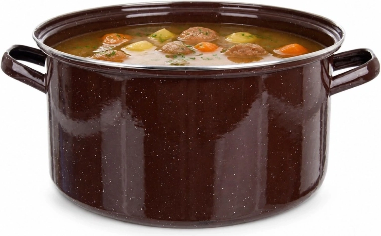 Smaltovaný hrnec BROWN 15 l, 36 cm