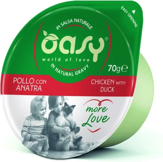 Oasy More Love kuřecí s kachnou kapsička 70 g