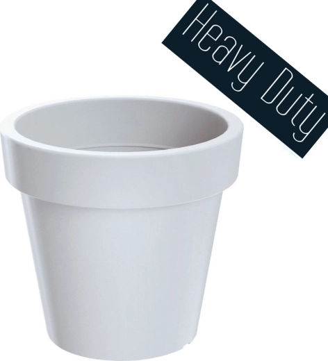 Květináč Lexo Round 80 cm – bílý