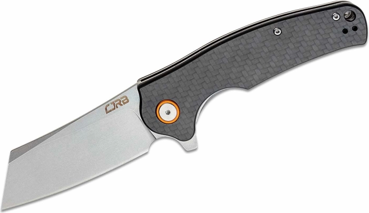 Vreckový nůž CJRB Crag z uhlíkových vláken, šedý, 8,7 cm