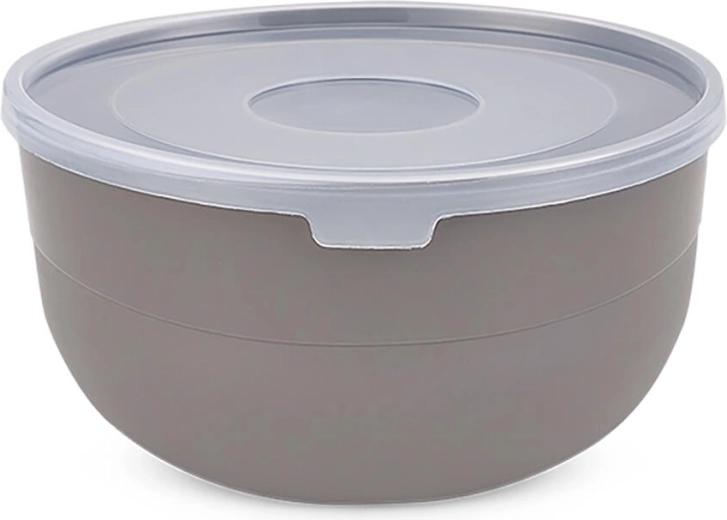 Polévková miska s víčkem 16,5 cm, plast, mix barev