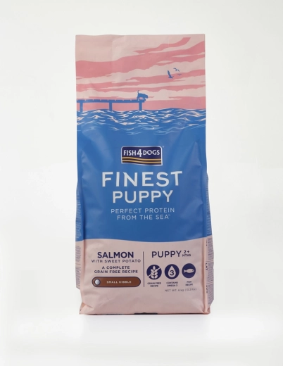 Fish4Dogs Finest malé granule pro štěňata s lososem a sladkými bramborami 6 kg