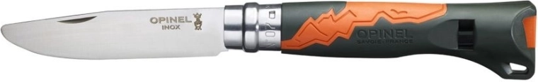 Dětský kapesní nůž OPINEL N°07 Outdoor Junior khaki s píšťalkou