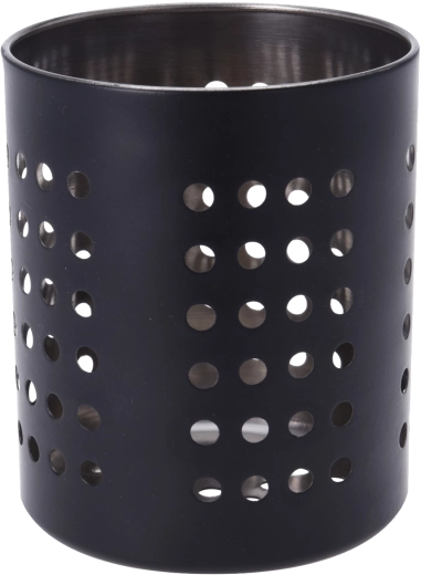 Odkapávač a stojan na kuchyňské náčiní z nerezové oceli, černý