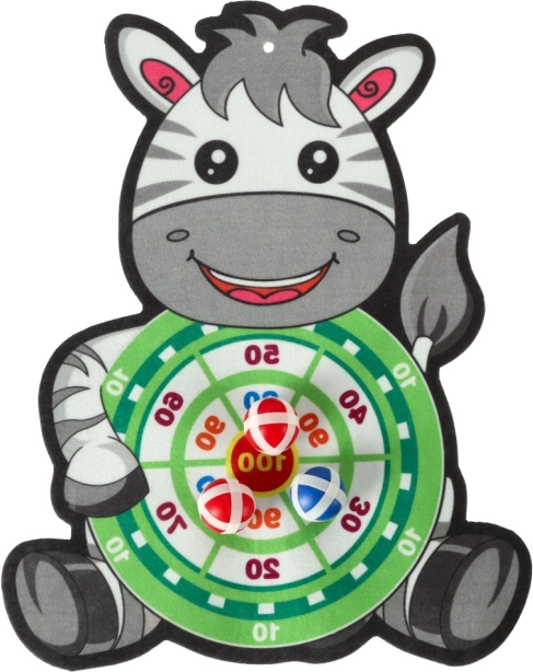 Bezpečný šipkový terč se suchým zipem ve tvaru zvířátka