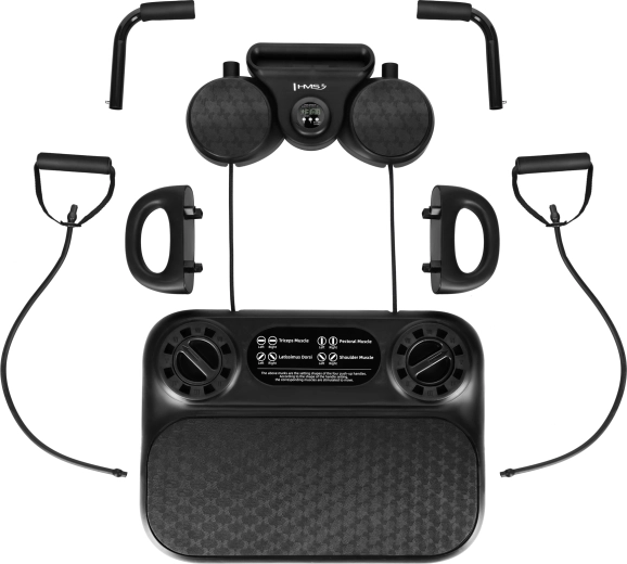 Multifunkční tréninková deska na kliky a břicho s expandéry HMS DBP01
