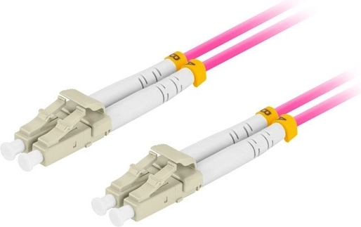Duplexní optický patchcord OM4 MM LC/UPC–LC/UPC 10 m fialový - 1 kus