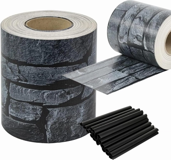 Plotový stínící pás Black Stone 19 cm × 35 m