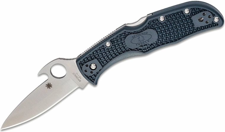 Spyderco Endela Lightweight Emerson zavírací kapesní nůž 8 cm, modro-šedý, FRN