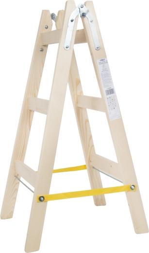 Malířské dřevěné štafle PROFI, 3 příčky, nelakované