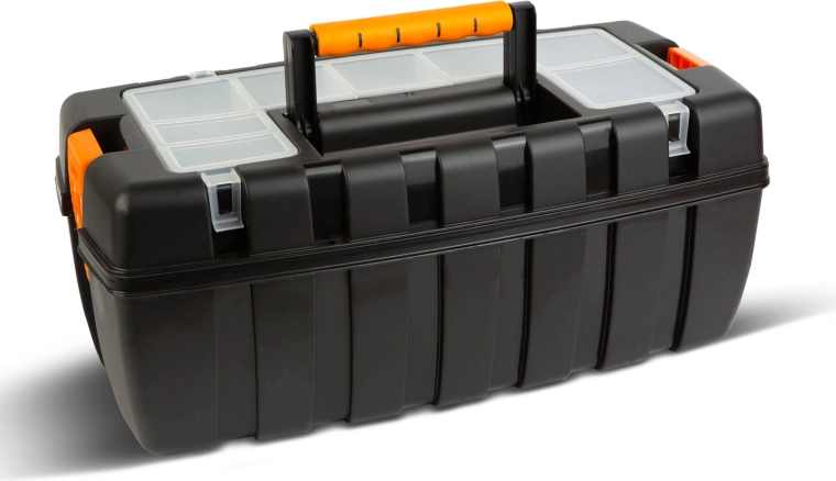 Plastový kufr na nářadí s organizérem 55 × 27 × 23 cm