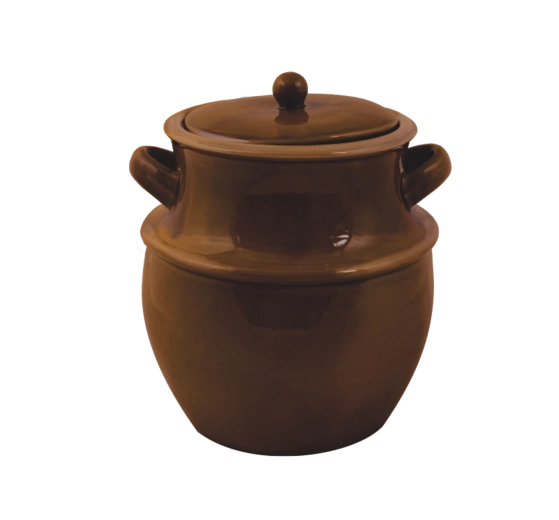 Keramická kvasná nádoba s poklicí 4 l