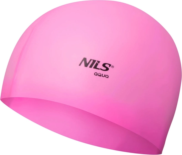 Silikonová plavecká čepice NILS Aqua světle růžová