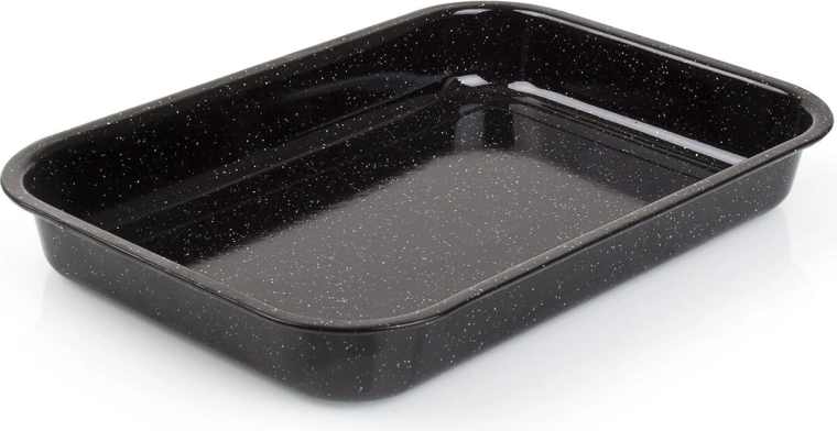 Smaltovaný pekáč Culinaria Black 42 × 29 cm