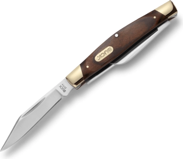 Buck 371 Stockman Woodgrain kapesní zavírací nůž se 3 čepelemi
