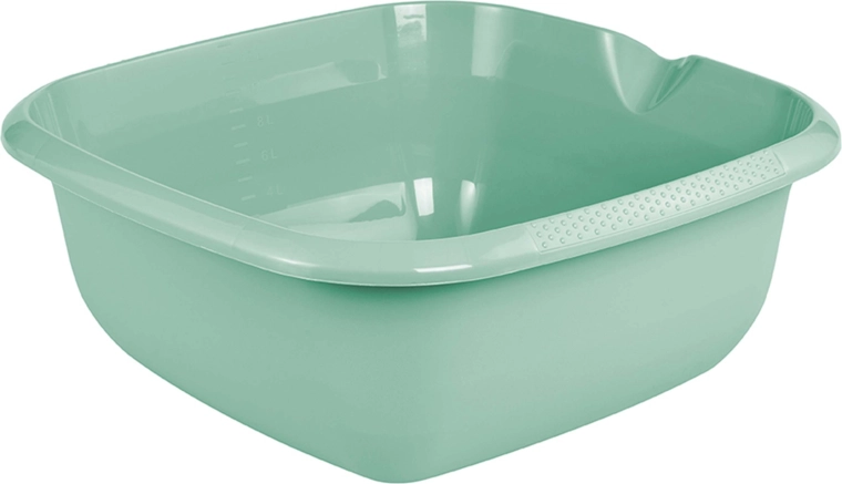 Hranatá miska s výlevkou 13 l, severní zelená