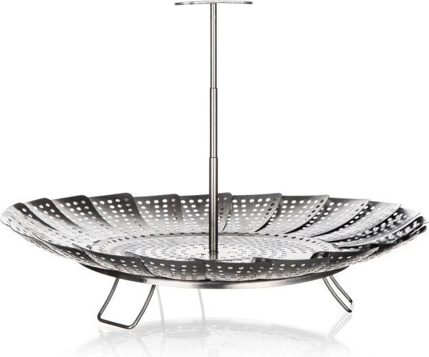 Skládací nerezový napařovací košík 23 cm CULINARIA s rukojetí