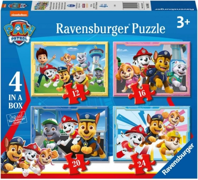 Ravensburger puzzle PAW Patrol 4v1 (12/16/20/24 dílků)